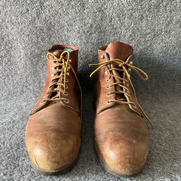 VTG 90s Red Wing Lace Up Utility Work Boot 2126 Men’s 9.5 Discontinued Brown USA